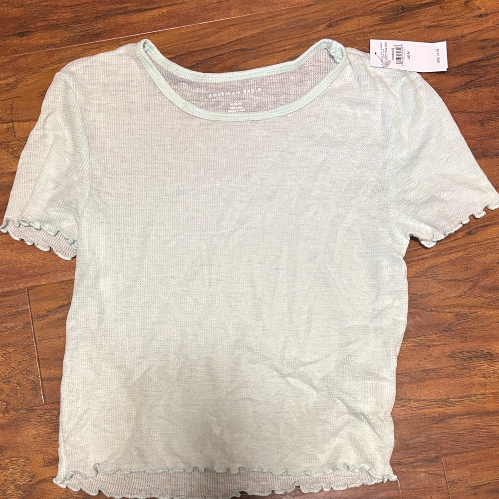 American Eagle Outfitters Mint Short Sleeve Tee